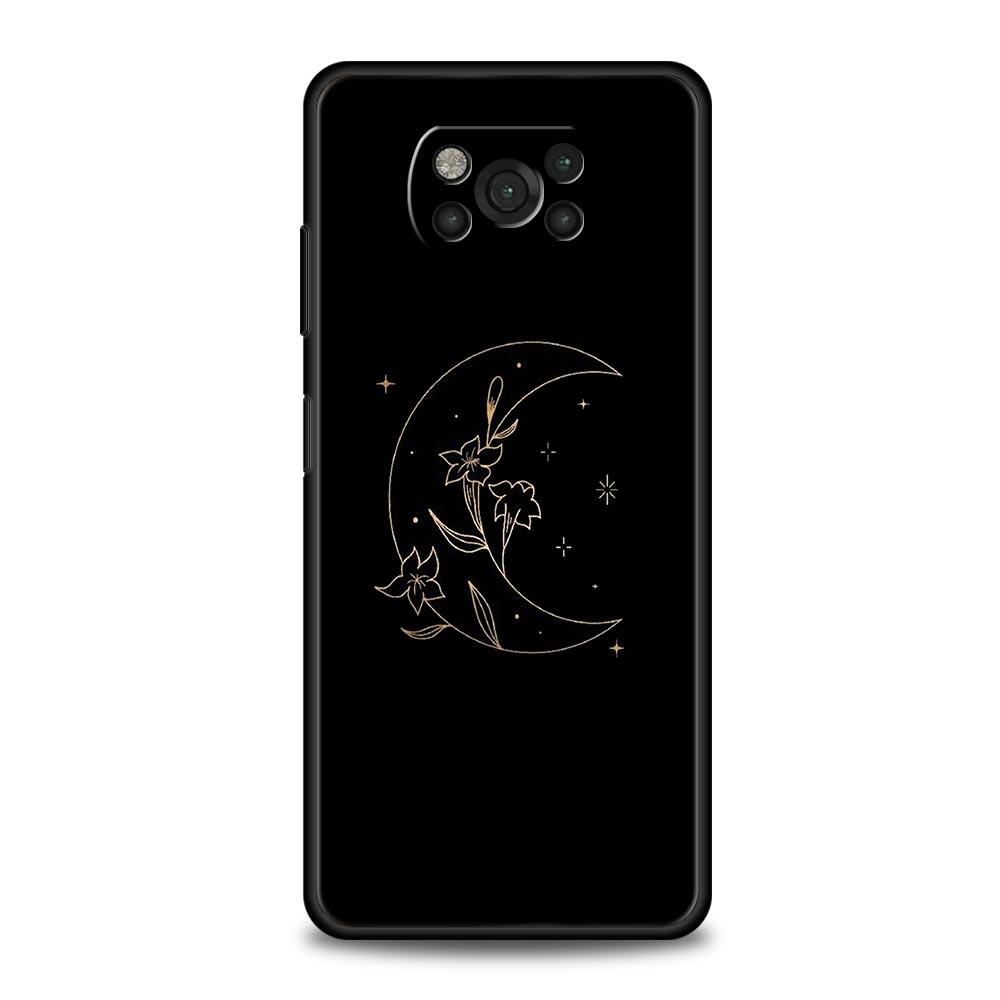 Couple Black and White Love Sun Moon For Xiaomi Poco X5 Pro Case For Poco X4 X3 NFC F5 F4 F3 GT M5 M4 5G M3 C51 C50 C55 Cover