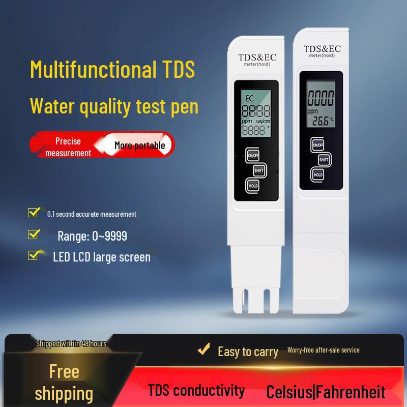 Astey 3-in-1 High-Precision TDS Water Quality Test Pen for Household Drinking Water