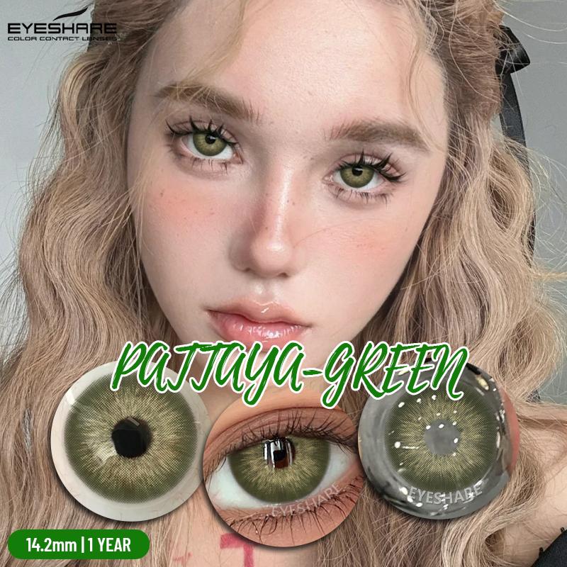 Eyeshare New Natural Color Contact Lenses for Eyes Fashionable Blue Gray Eyes Contact Lenses Annual Color Contact Soft Lenses