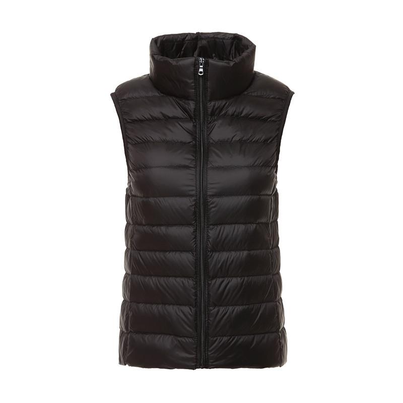 Červená dámská lehká tenká vesta bez rukávů Módní krátké vesty