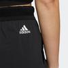 Adidas Casual Drawstring Waist Solid Color Sports Shorts Women Bottoms Black HE9962