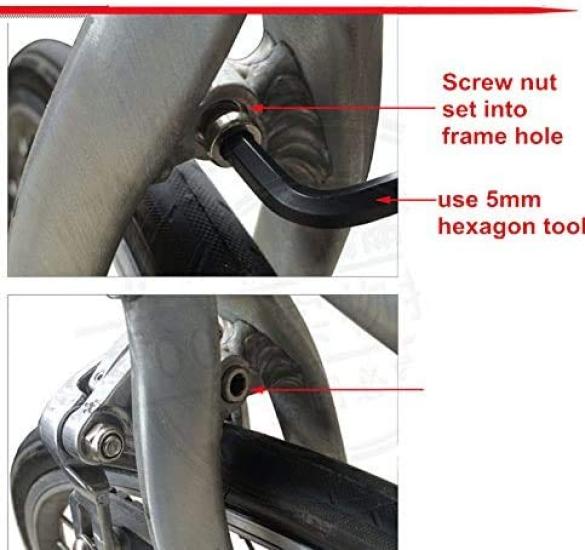 UPANBIKE Brzdový třmen na kolo Hliníková slitina Přední Zadní Sada brzdových třmenů pro Silniční kolo Kolo s pevným převodem + (stříbrný)