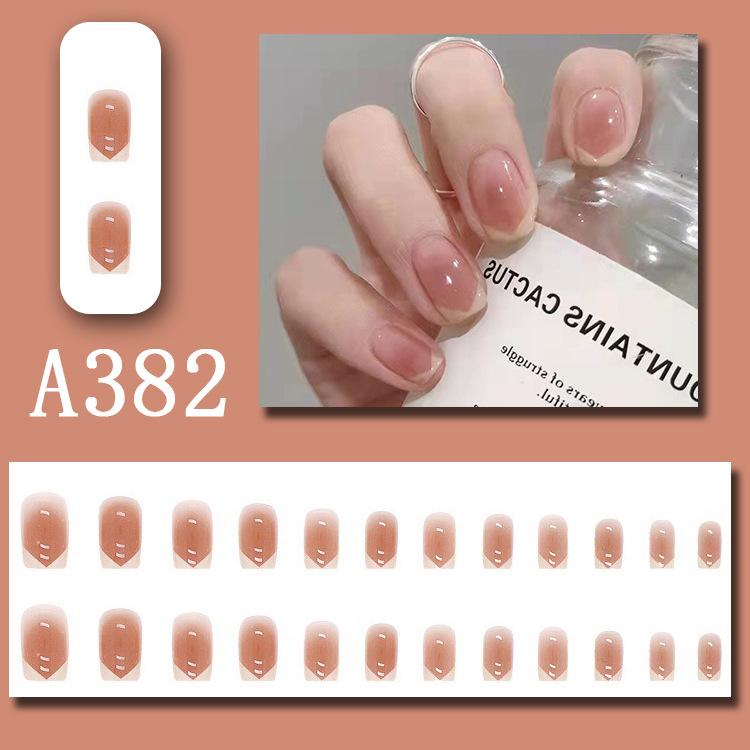 Blush Wearable False Nail Tips - Popular European American French Style
