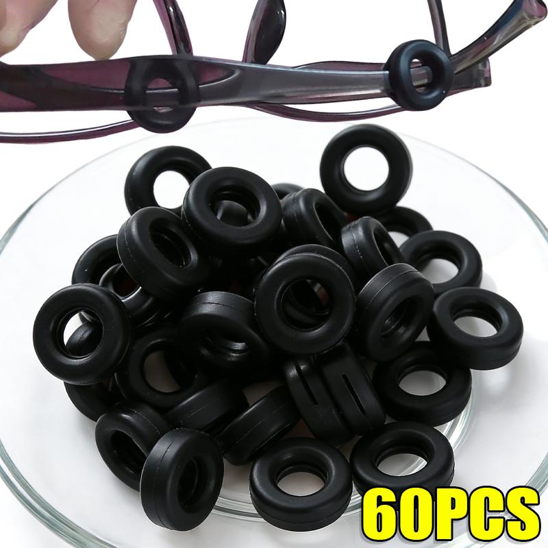 Silicone Anti Slip Ear Hooks for Eyeglasses Round Design Nose Pad Cushions Comfort Upgrade