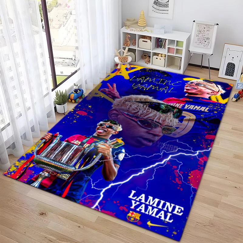 FC Barcelona's Lamine Yamal Young Player of the Year Carpet Is Suitable for Living Room and Bedroom Doormats Office Balcony Decorative Carpet 5