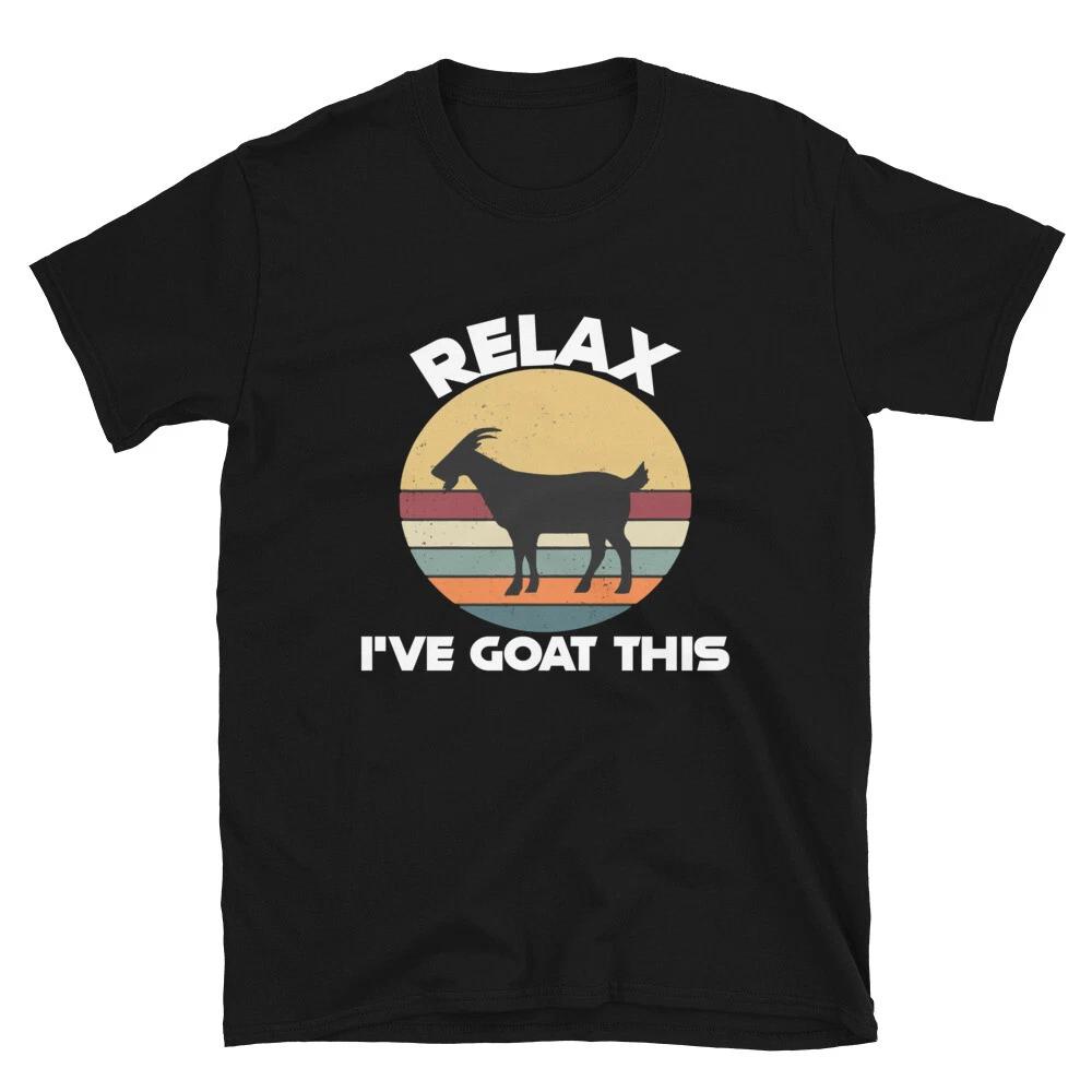Relax Goat Humor Funny Goat Classic Fit T-Shirt XS