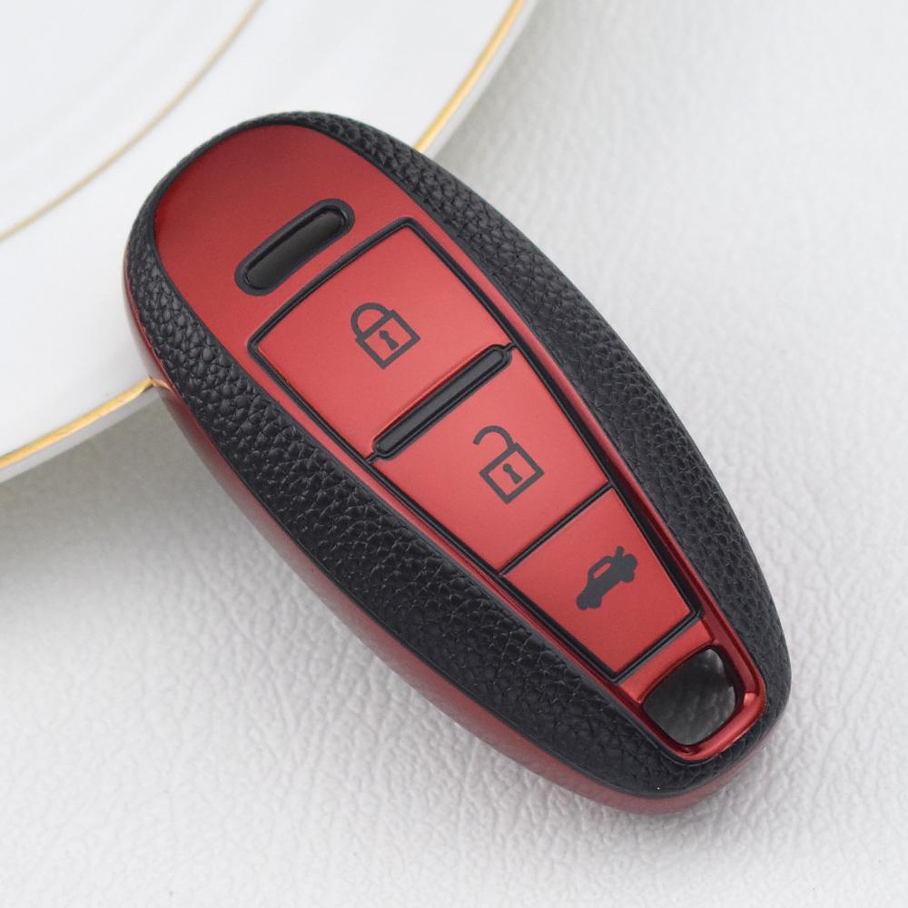 2 3 Button TPU Key Fob Cover Case Shell Set Protect Skin Holder for SUZUKI Swift Sport SX4 SCORSS Grand Vitara Keyless Remote