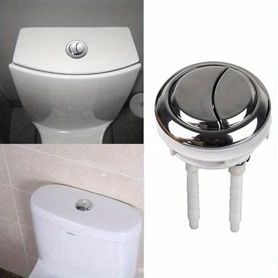 1PC Toilet Flush Button Dual Flush Toilet Round Button Water Saving Valve Closestool Tank Switch Press Bathroom Accessories