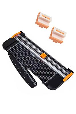 YFFSFDC Paper Cutter Mini Small Paper Trimmer with 2 Replacement Slide Cutting Machine for Thick Copy Business Ruler Use Cutting Machine Trimmer,