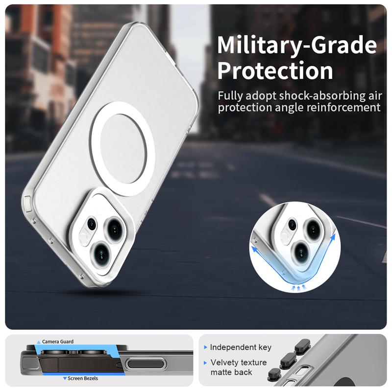 For OPPO Reno14 FS Case OPPO Reno14 FS F Cover Magnetic Matte Durable Bumper Shield Protective Phone Cases On Reno 14FS Funda