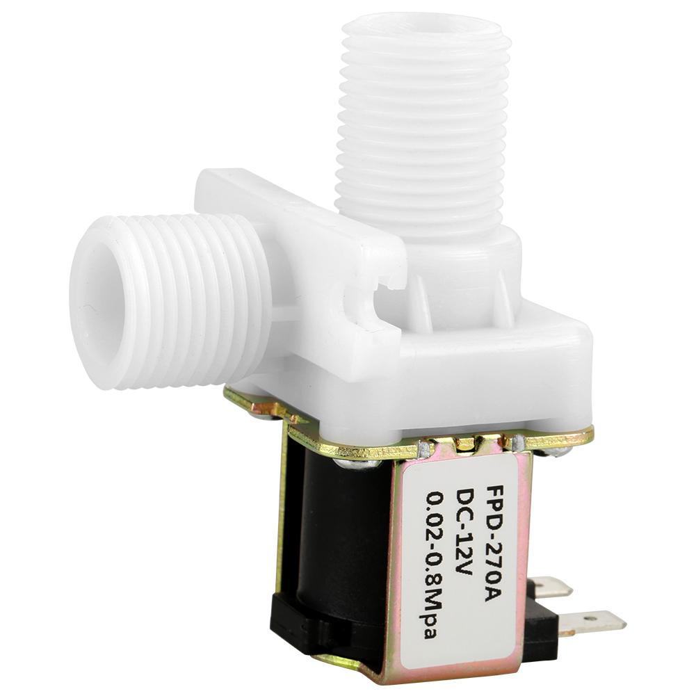 DC 12V DN15 G12 Plastic Electromagnetic Valve Normally Closed Water Inlet Switch