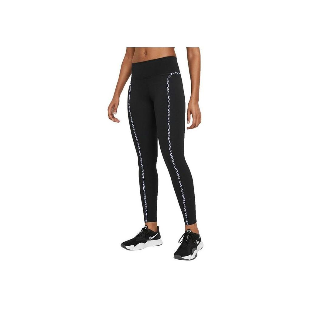 Nike One Luxe Icon Clash Zebra Print Workout Leggings Women Leggings Black CZ9211-010