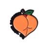 Creative Fruit Cute Series Metal Brooch Set Featuring Adorable Avocado And Peach Designs For Stylish Accessories And Fashionable