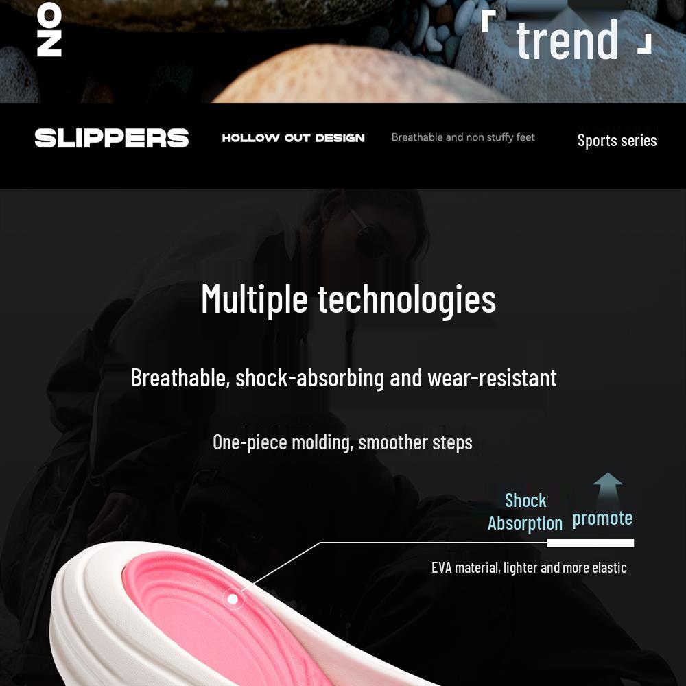 Men's 2025 Outdoor Odor-Proof Summer Slippers – Thick Sole, Non-Slip, Japanese Style Step-On Design