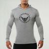 Muscleguys Spring and Autumn New Youth Black Hoodie T-shirts Daily Casual Tops Fitness Bodybuilder Training Clothes