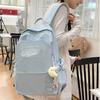 Junior High School Students' Schoolbags Female New High School Students' Large Capacity Backpacks Male Campus American Trend Backpacks.