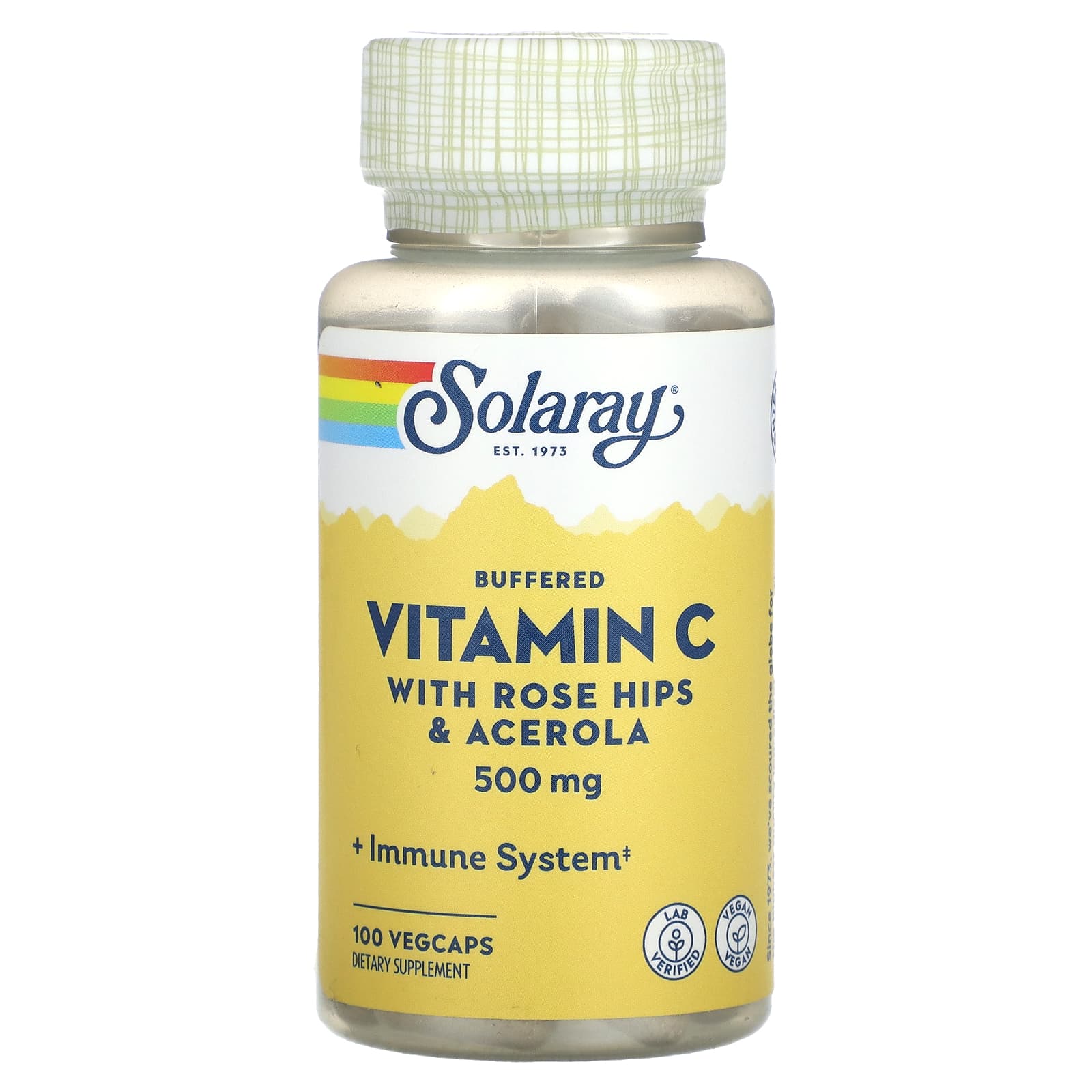 

Solaray, Buffered Vitamin C, 500mg, 100 Veggie Capsules