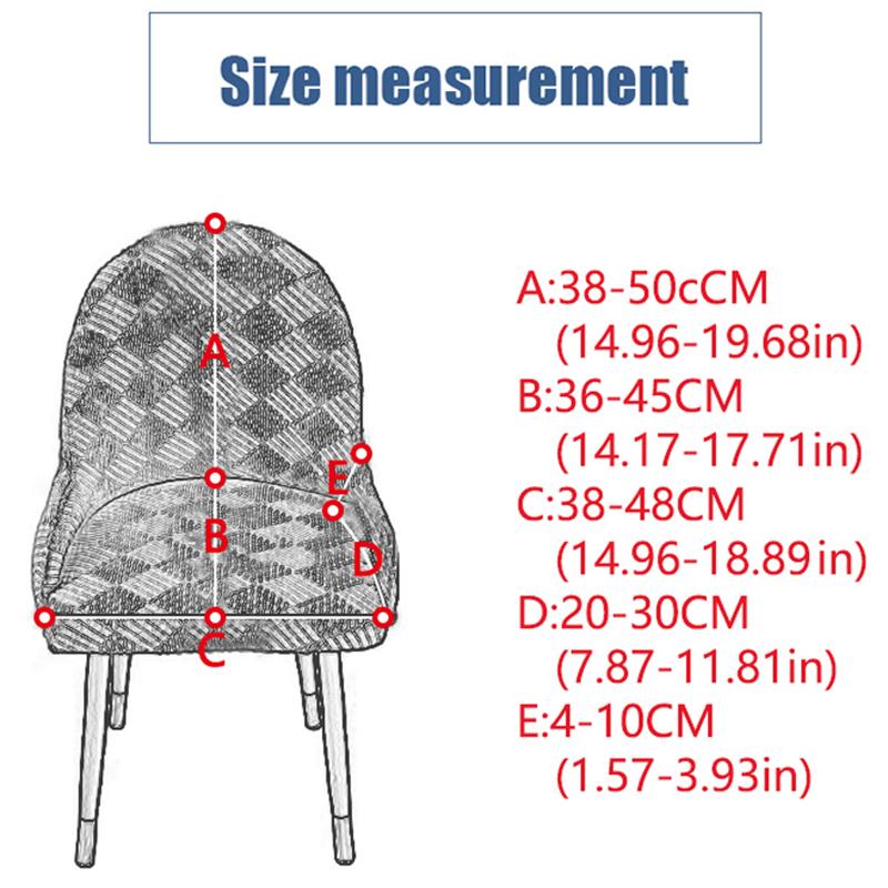 Huse pentru scaune curbate Huse pentru scaune elastice din lână polară Huse pentru scaune înalte Huse pentru scaune pentru bucătărie, birou, hotel, petrecere acasă