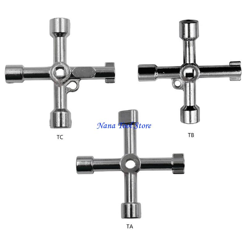 31GJ 4 Way Wrench Multi-Functional for Plumbers Cabinet