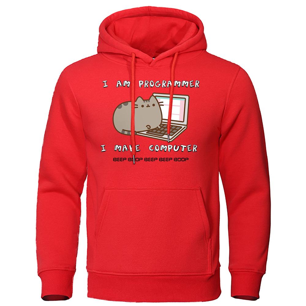 Sunt Programator Creez Calculator Hanorac Designer Fleece Streetwear Hip Hop Modă Trening Harajuku Creativitate Hanorace