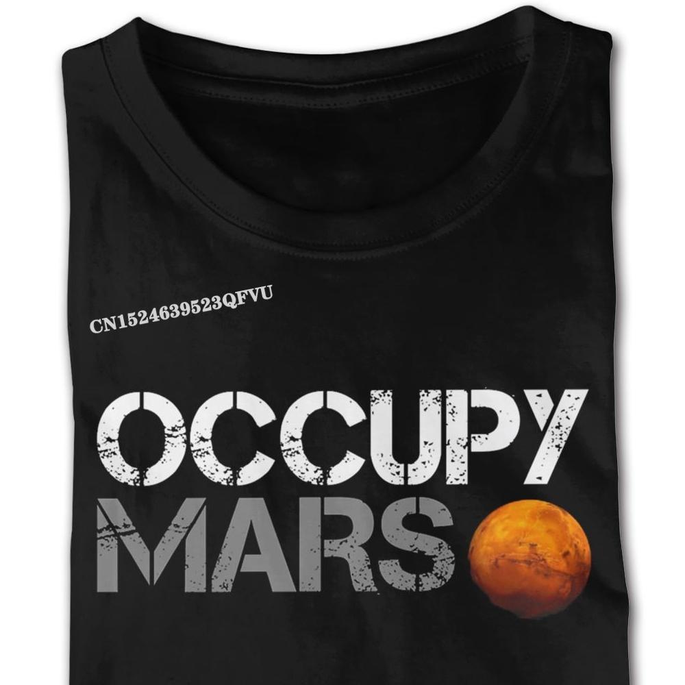 Tricou Familie Elon Musk Ocupă Marte Modă Vintage Bumbac CCCP Masculin Mărimi Mari Tricouri Negre Camisa Streetwear