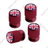 Auto CNC Aluminium UK Flagge Emblem Für Mini Cooper Jaguar Land Rover Ford Opel Honda Nissan 4 Stück Reifenventil Luftanschluss Ventilnadelkappe