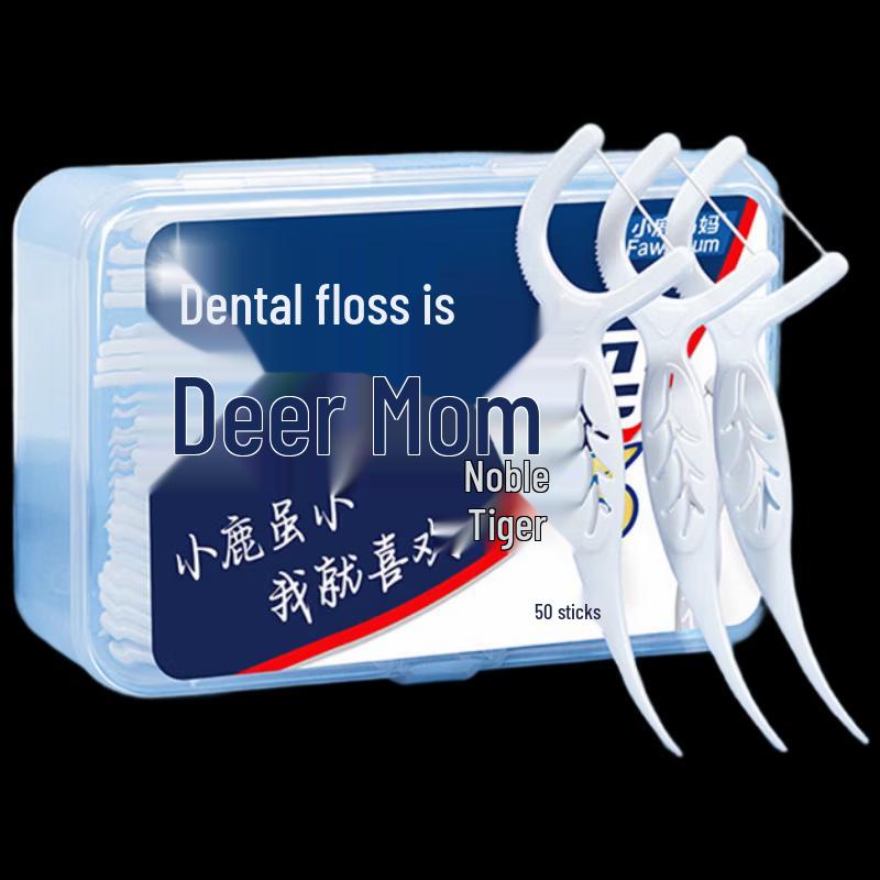 Deer Mother Guihu 3 Disposable Dental Floss Sticks - 10-Box Pack