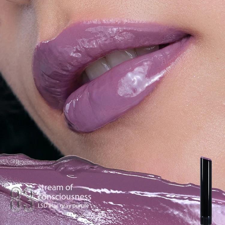 

Kaleidos Lip Gloss Mirror Matte Glitter Gothic Lip Glaze Moist Shimmer Nude Punk Dark Lipstick High Colors Lasting Lip Makeup аметист