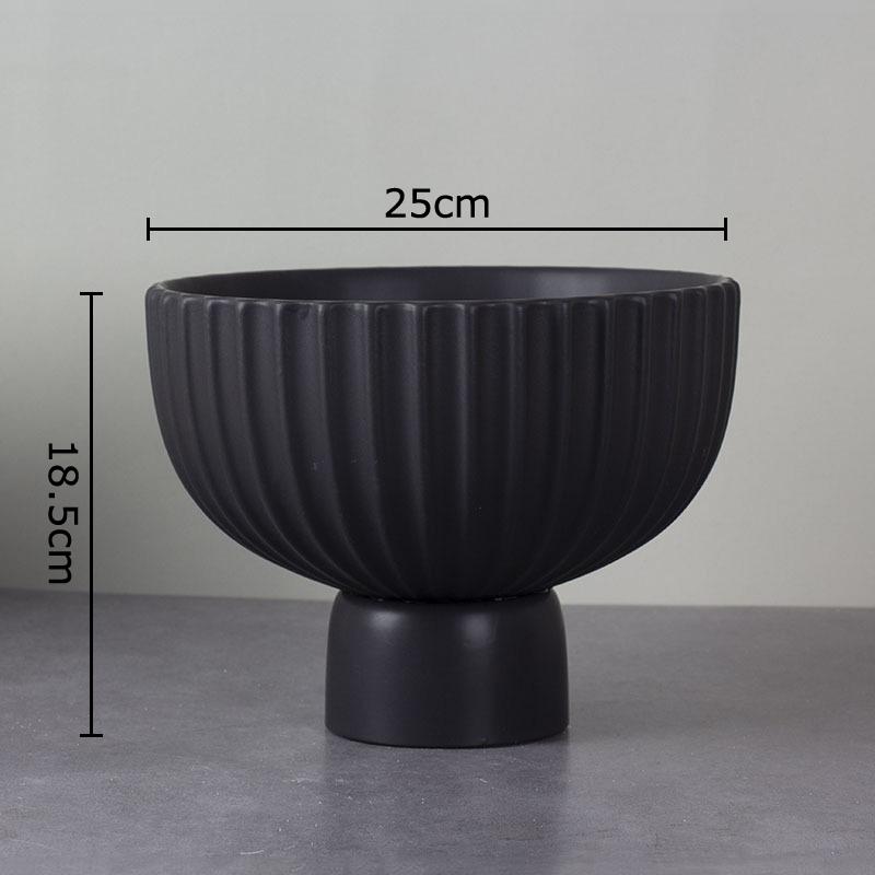 Minimalist Black and White Ceramic Vase Plant Pots Table Decoration Flowers Arrangement Flower Vase Room Aesthetic Decor
