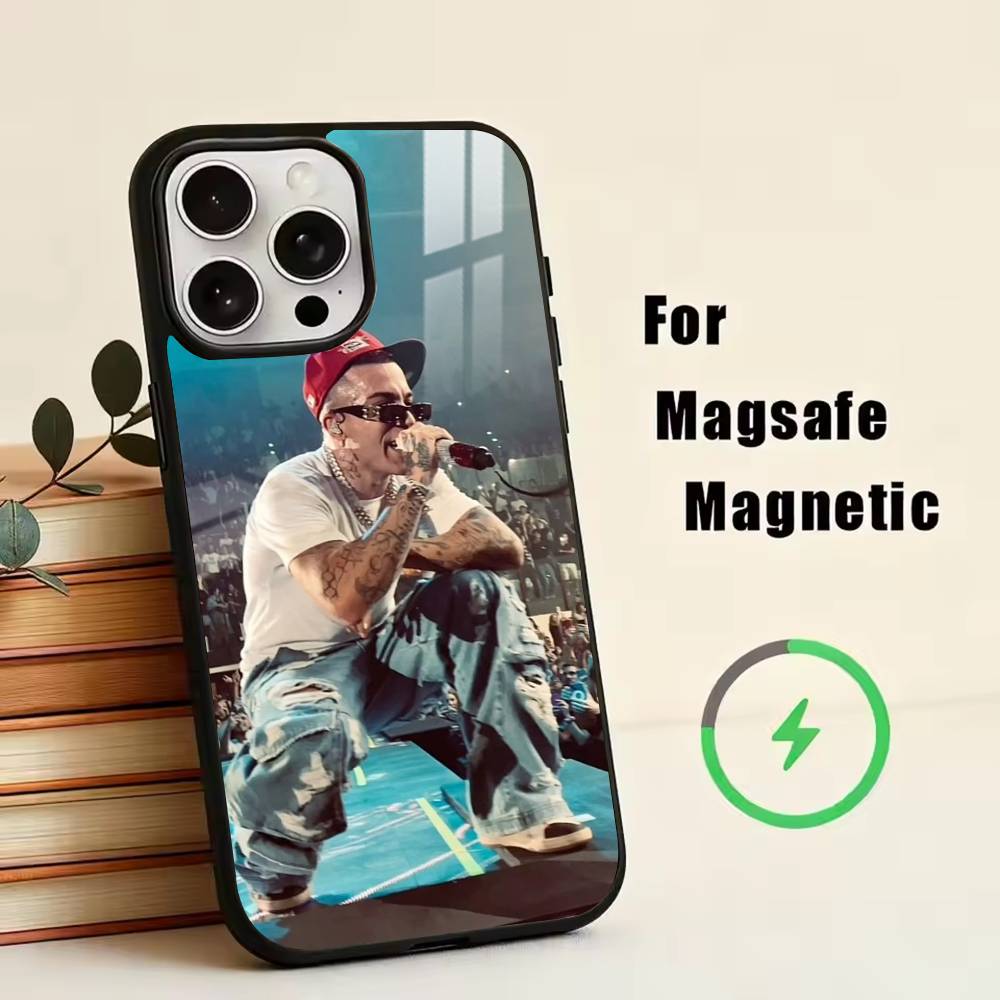 Singer Sfera E-Ebbasta  Phone Case For iPhone17,16,15,14,13,12,11 Plus,Pro Magnetic For Magsafe Wireless Charging