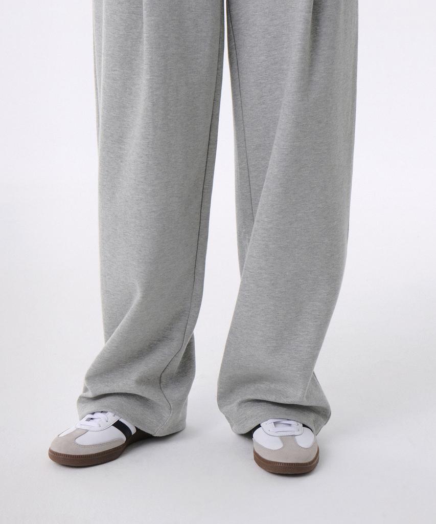 MUSINSA STANDARD WOMAN [Cooltandard] Women'S Deep Tuck Variable Wide Lounge Sweatpants [Medium Grey]