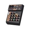 Audio Mixer Portable 4 Channel DJ Mixer Console Mini Sound Mixing Board with USB BT 48V Phantom Power 3 Band EQ