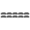 100 Pezzi Clip a Scatto Nera a Forma di U per Estensioni dei Capelli Sicura 6 Denti Clip per Parrucche e Toupet per Fai da Te