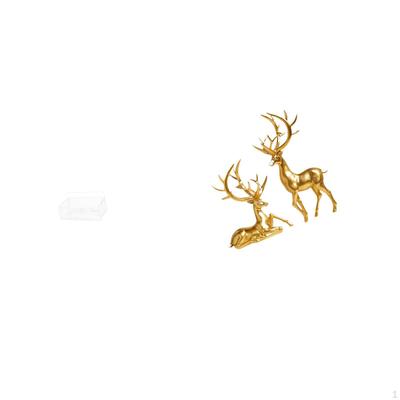 Elegant Resin Deer Figurines Collection for Living Room Countertop Unique Decorative Sculptures