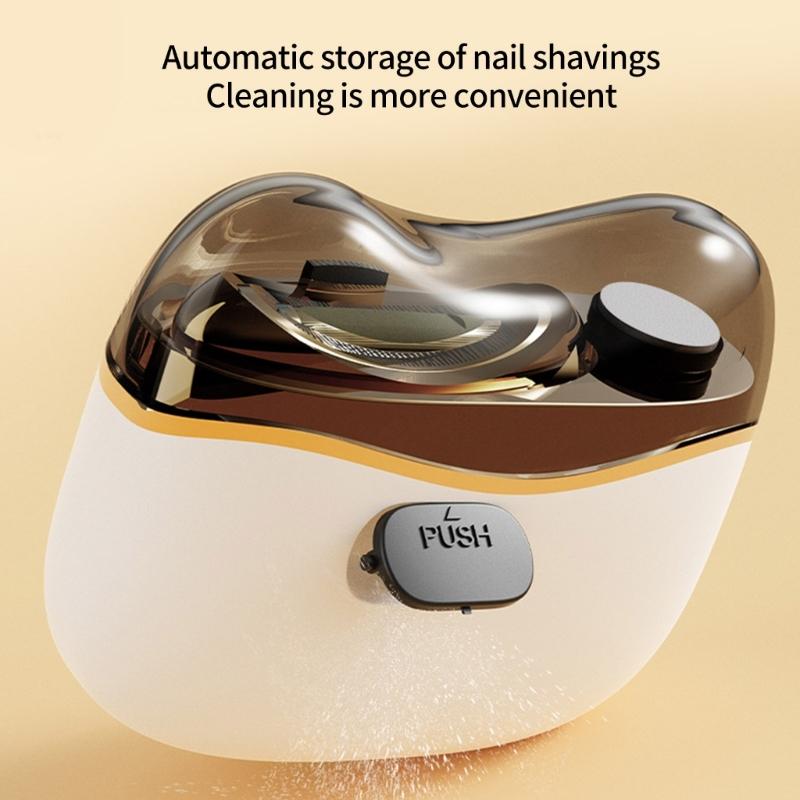 Professional Nail Trimmer With LED Illumination Low Noise Design Effortless Grooming Device For Different Ages