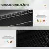 Charcoal Grill, with Height-Adjustable Coal Pan - Black