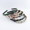 Fashion Retro Rhinestone Headbands Elegant Narrow Hair Hoop Sparkling Women Headbands for Women