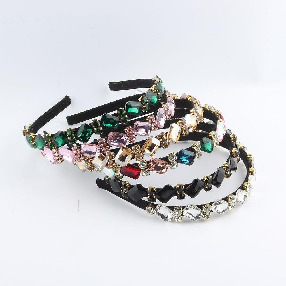 Elegant Crystal Hairbands Retro Women Headbands Fashion Rhinestone Headbands for Women