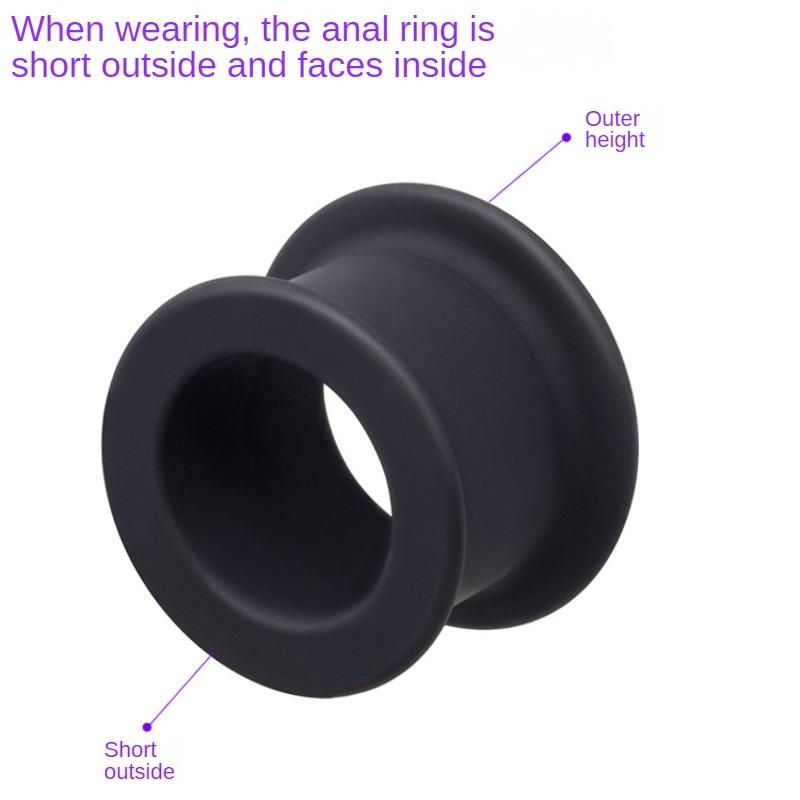 Butt Plug with Tunnel,Silicone Buttplug Analplug Butplug Dilatation,Anal Training Trainer Dilator Stopper,Ass Anus Sex Toys