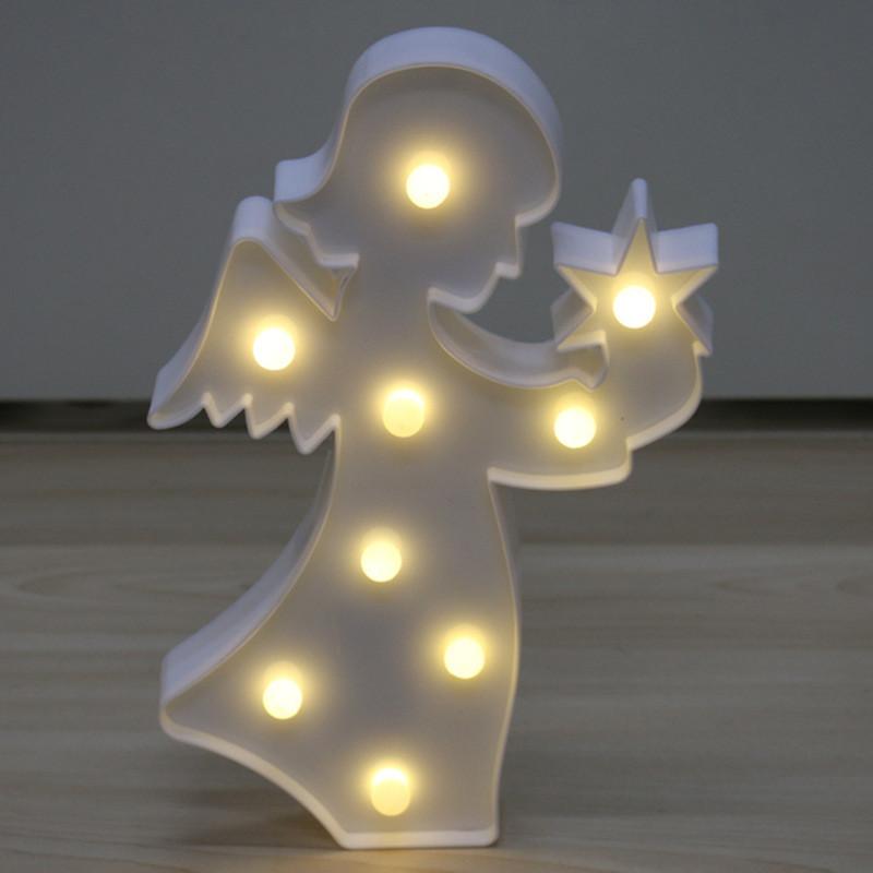 Unicorn Night Light With Star Shape Led Decor For Bedroom And Gift Use