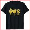 Peace Love Pitties Pitbull Dog Breed Lover Black Cotton T-Shirt S-5XL