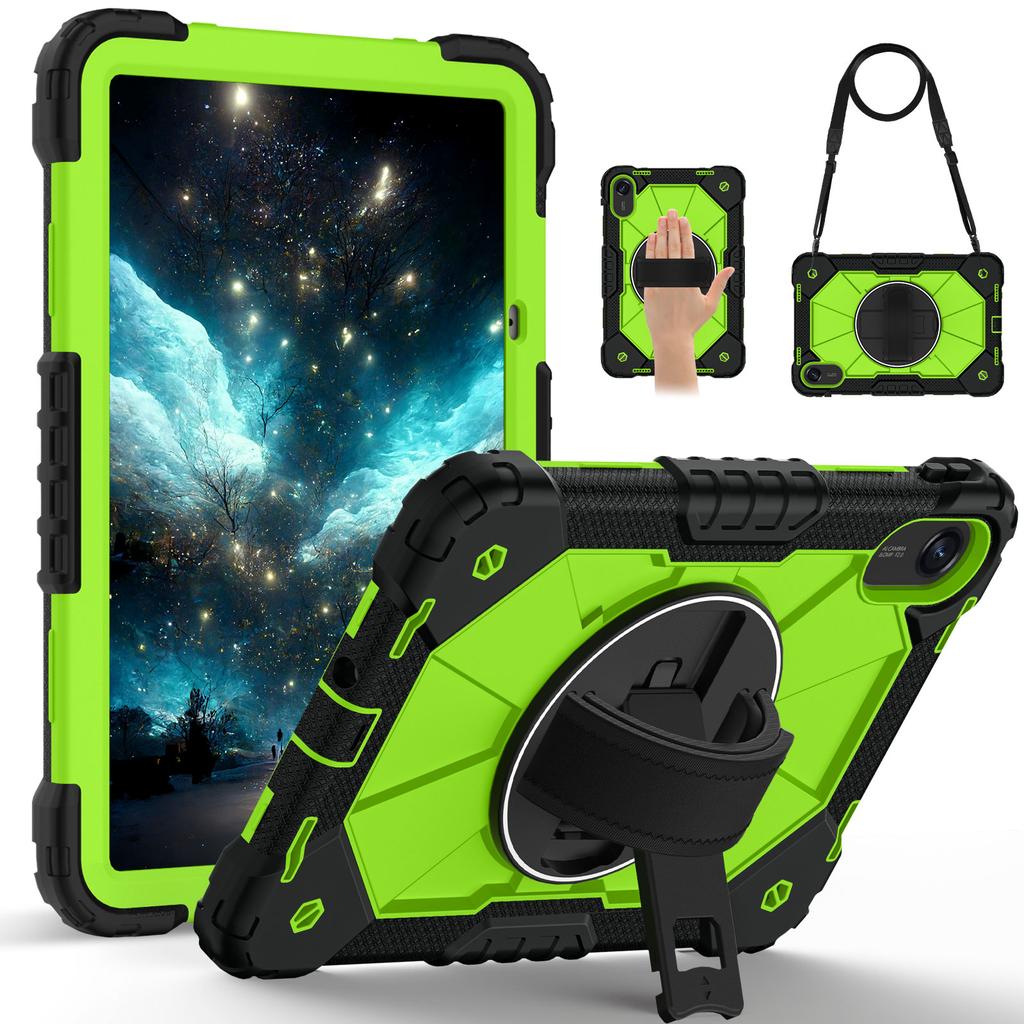 Handle Grip Case for Xiaomi Redmi Pad 2 2025 11.0 Inch 25040RP0AG 25040RP0AI Rotating Stand Heavy Duty Cover with Shoulder Strap