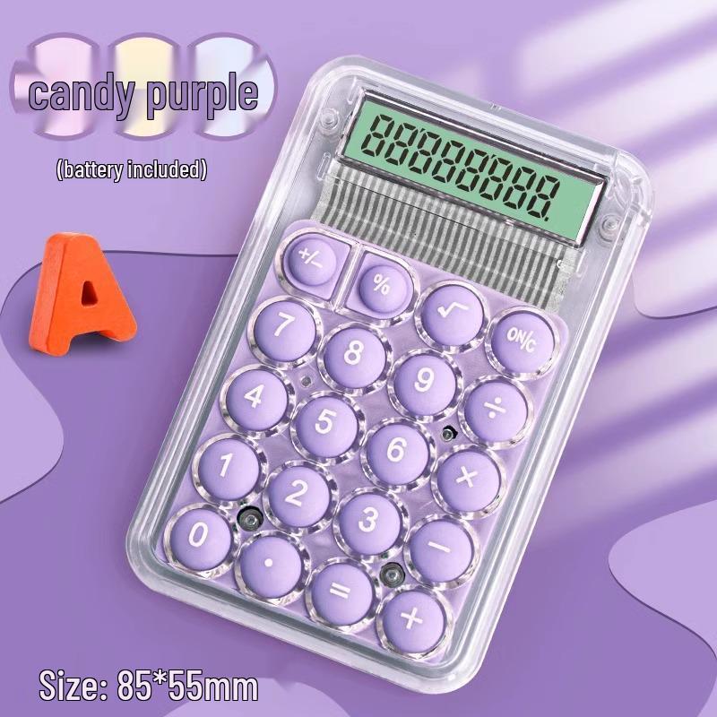 

Мини Прозрачный Портативный Калькулятор для Детей