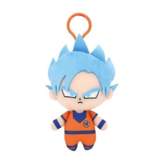 Dragon Ball Super Super Saiyan God Super Saiyan Son Goku Chibi Sewing Mascot with Plastic Hook