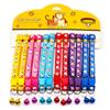 12PCS Nylon Dog Collars with Bells Adjustable Casual Safety Neck Strap Fashionable Pet Cat Collars for Dogs