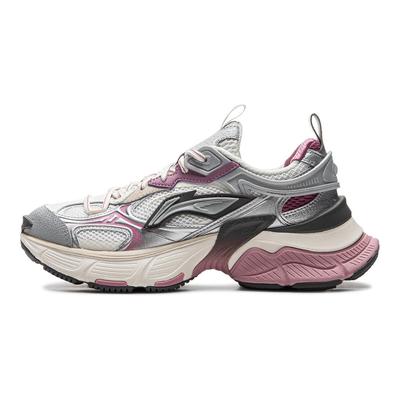 Li Ning Starry Y2K Millennium Style Soft Resilient Retro Thick Sole Shock Absorbing Wear Resistant Breathable Low Top Dad Shoes AGCU372-8
