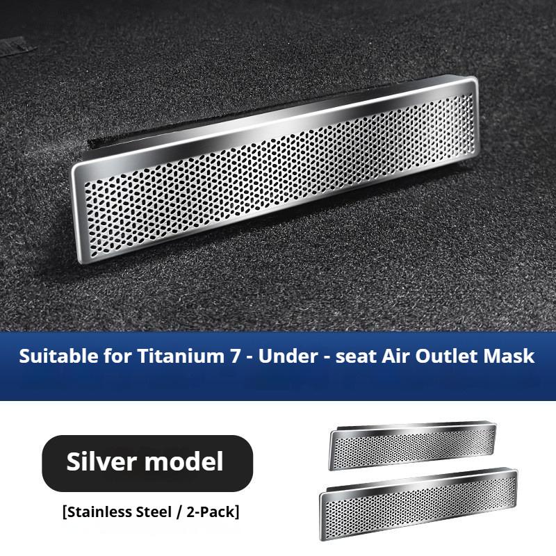 For BYD Ti7 Formula Leopard Titanium 7 Protective Cover for The Air Outlet Under The Seat Rear Air Vent Dust Anti-clogging Cover