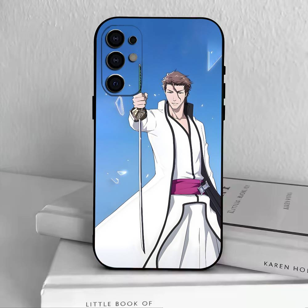 B-Sousuke Aizen Bleach Handyhülle Für Samsung S25,S24,S21,S22,S23,S30,Ultra,S20,Plus,Fe,Lite,Note,10,Schwarze Hülle