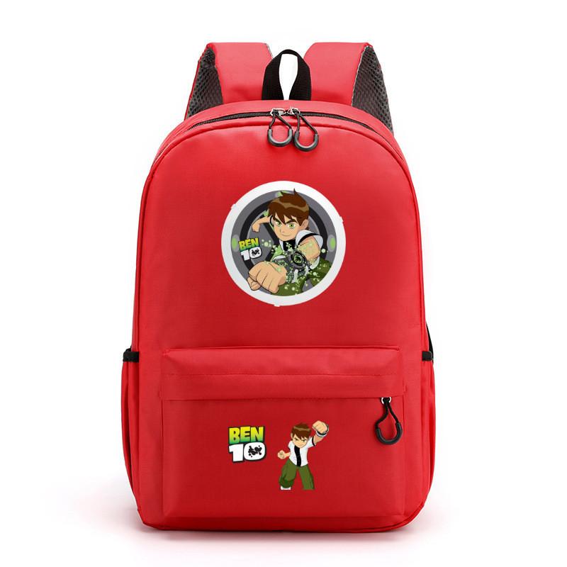 Ben 10 Kids School Backpack With Breathable Lightweight Polyester For Middle School Students