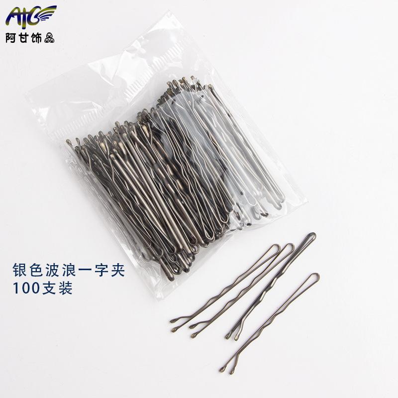 

One Word Clip Pocket Hair Clip, Cute Female Headwear, Simple Black Hair Clip, Wave Clip, Children s Hair Accessory